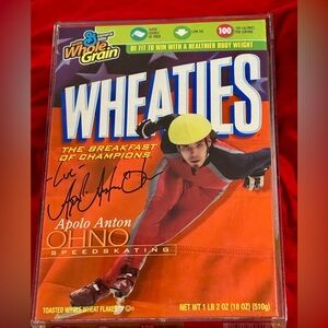 Wheaties- Apolo Anton Ohno autographed Edition